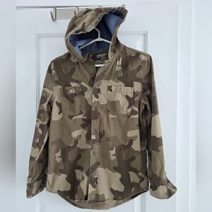 Arizona Jean Company Kids Camouflage Button Up Shirt - 14-16 Years - XL